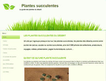 Tablet Screenshot of plantes-succulentes.fr